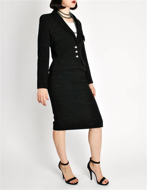 chanel suit sizes|vintage woman in channel suit.